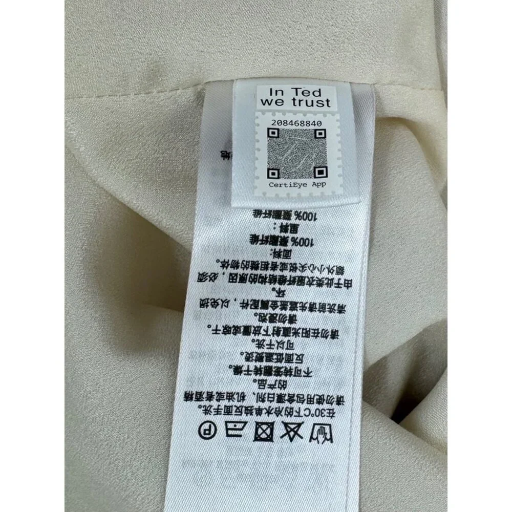 Ted Baker Warren Button Through Cami  Women's Tiered Midi Dress Size 3  US Size - Picture 5 of 10